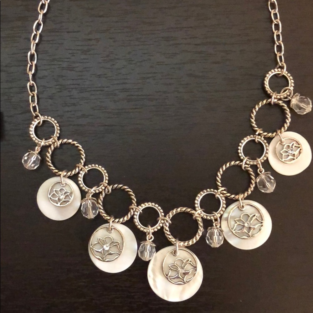 Silver choker, goes with anything!